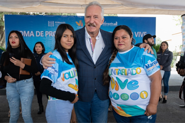 Enrique Vega toma protesta al “Voluntariado Vive”, para la reconstrucción del tejido social en El Marqués