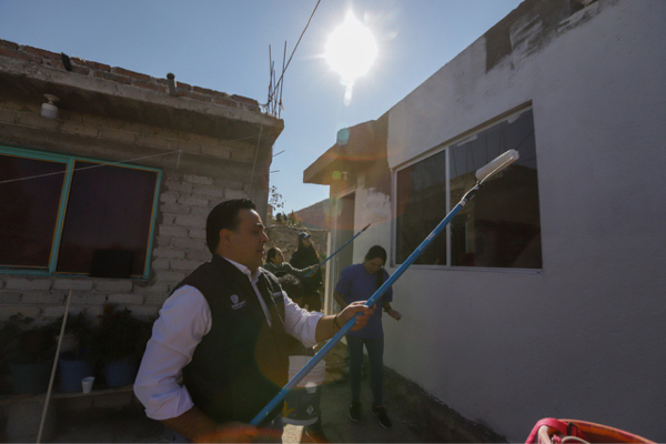 Audio:  Encabeza Luis Nava la Jornada Solidaria para mejorar viviendas