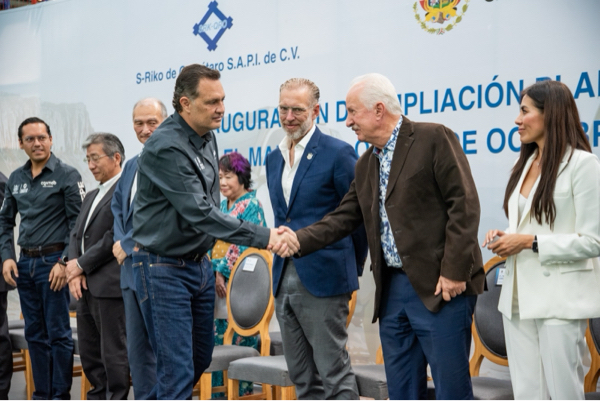 AUDIO-Enrique Vega Carriles y Mauricio Kuri inauguran la ampliación de la empresa S-Riko