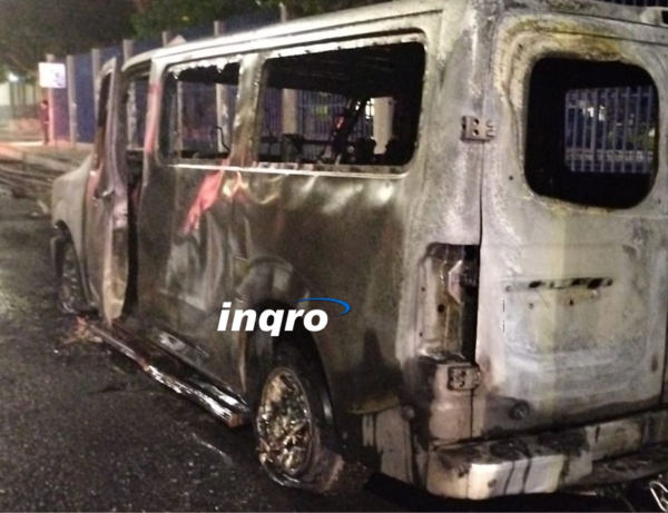 AUDIO: Arde camioneta en Cerrito Colorado