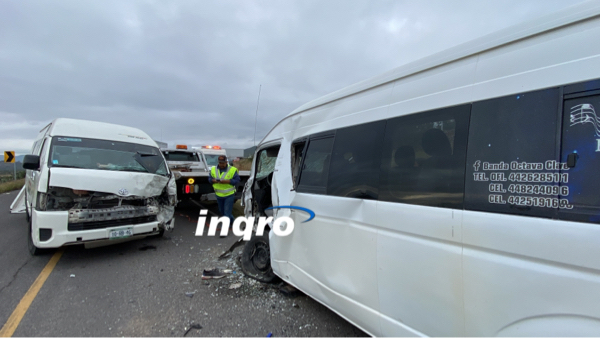 AUDIO: Choque frontal entre unidades de transporte de personal