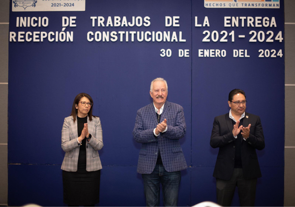 AUDIO-Enrique Vega encabeza el inicio de trabajos de la entrega recepción constitucional 2021-2024