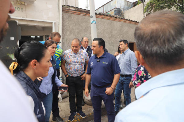 Supervisa Luis Nava el trabajo de atención de afectaciones tras fuertes lluvias