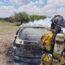 Arde vehículo en Charco Blanco