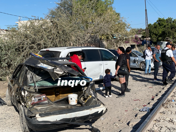 AUDIO: Le intentaron ganar el paso al tren