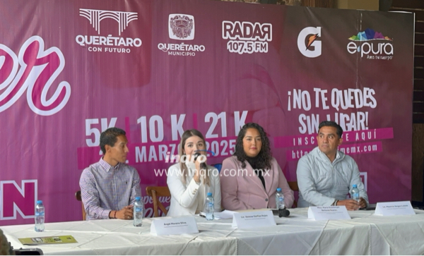 Anuncian carrera Mujer Querétaro Medio Maratón