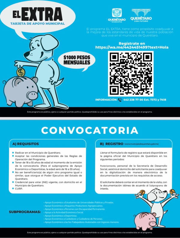 Programa Tu Extra beneficiará a más de 50 mil personas: Juan José Ojeda