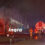 AUDIO: Incendio consume cuatro locales improvisados en la Central de Abastos