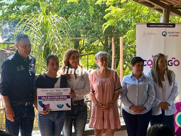 AUDIO: Gobernador entrega apoyos a mujeres trabajadoras en la Sierra Gorda